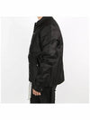 Woven Padded Snapfront Shirt Jacket Black - RICK OWENS - BALAAN 4