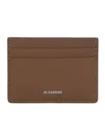 Logo Card Wallet Tobacco - JIL SANDER - BALAAN 1