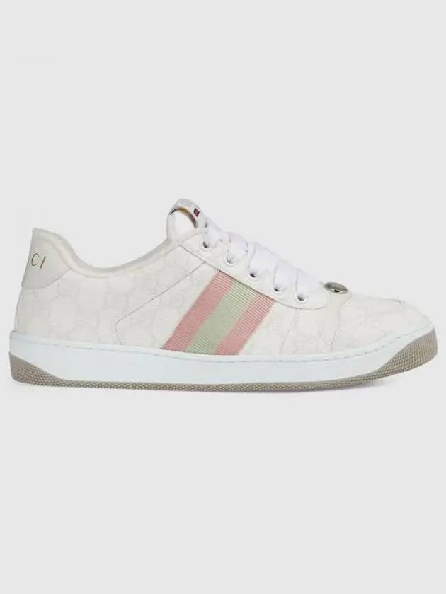 Screener Low Top Sneakers White - GUCCI - BALAAN 2