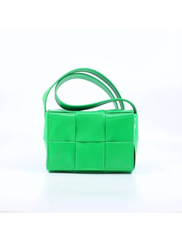 Cassette Small Leather Cross Bag Parakeet - BOTTEGA VENETA - BALAAN 2