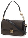 Bradshaw Small Logo Convertible Shoulder Bag Black Brown - MICHAEL KORS - BALAAN 3