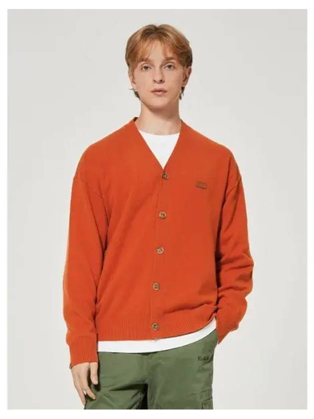 KODAK Apparel Cordel V neck cardigan ORANGE - KODO - BALAAN 1