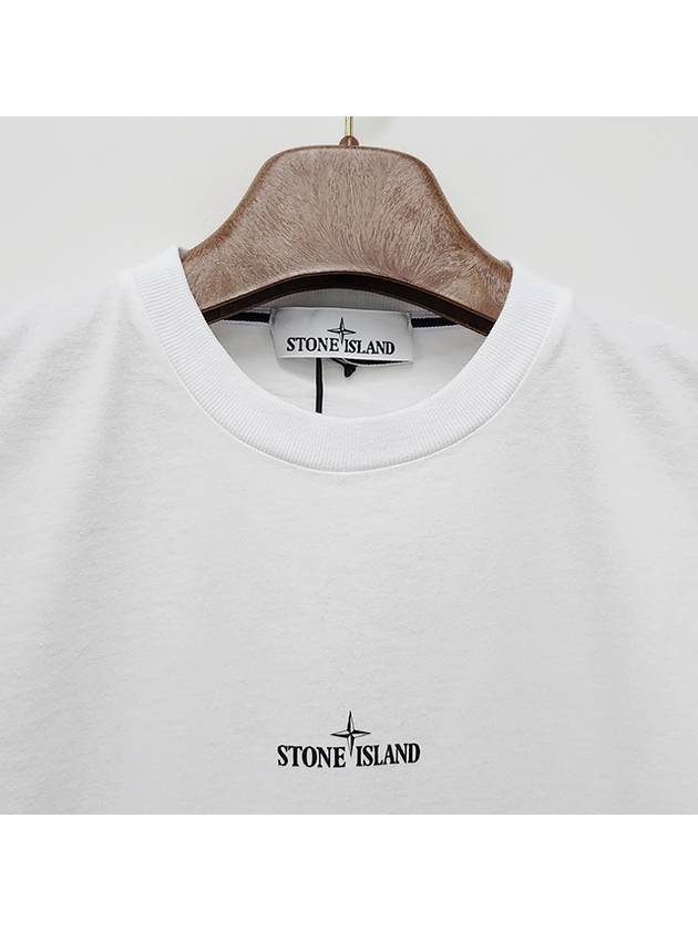 Stamp Two Print Short Sleeve T-Shirt White - STONE ISLAND - BALAAN 5