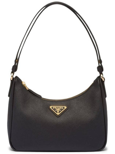 Re-Edition Saffiano Leather Mini Bag Black - PRADA - BALAAN 2