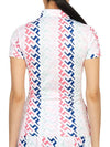 Women's Hailey Print PK Shirt - J.LINDEBERG - BALAAN 5