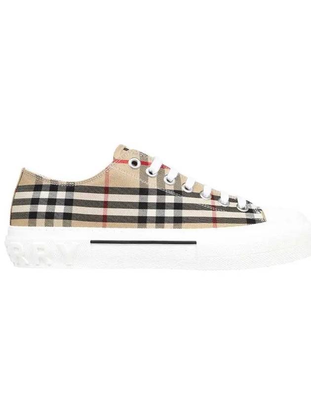 Vintage Check Cotton Sneakers Archive Beige - BURBERRY - BALAAN 3