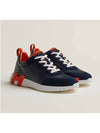 Bouncing Leather Low Top Sneakers Marine - HERMES - BALAAN 2