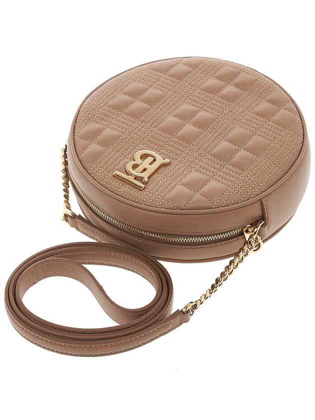 TB Logo Monogram Quilted Lewis Cross Bag Beige - BURBERRY - BALAAN 5