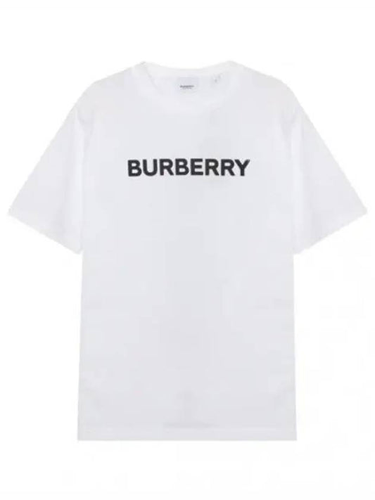 Logo Print Cotton T Shirt Women s Short Sleeve Tee - BURBERRY - BALAAN 1