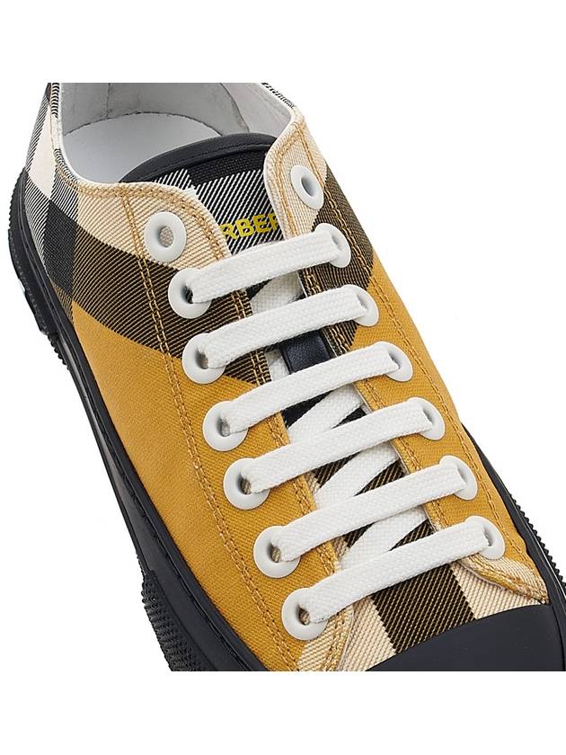 Jack Logo Check Low Top Sneakers Yellow - BURBERRY - BALAAN 9