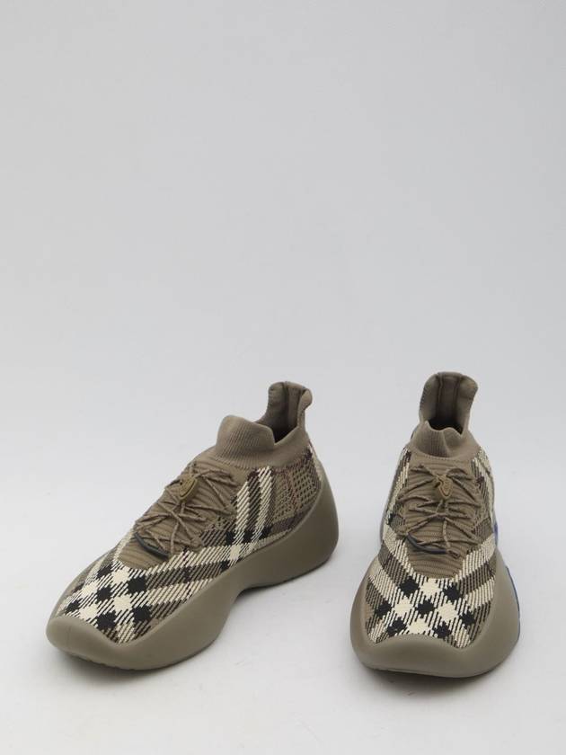 Check knit Neptune sneakers - BURBERRY - BALAAN 5