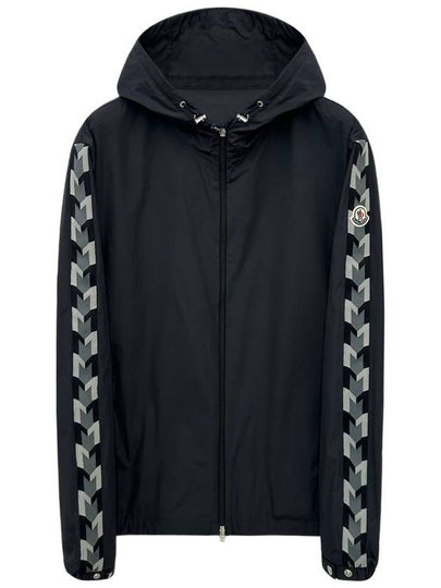 Moyse Logo Zip-Up Hoodie Black - MONCLER - BALAAN 2