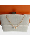 Mini Pop H Pendant Rose Gold & Blanc - HERMES - BALAAN.