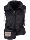 Tregic Water Repellant Technical Canvas Vest Black - MAX MARA - BALAAN 4