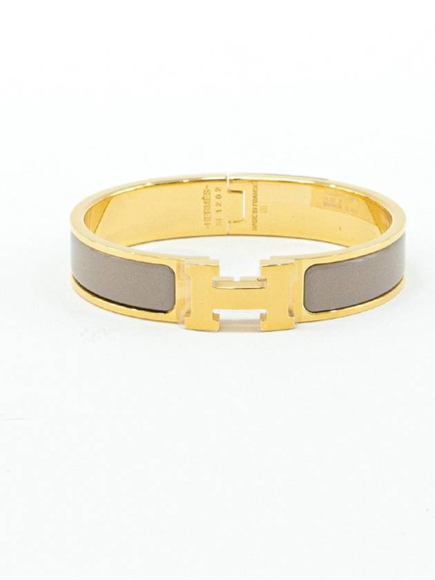 Click-Ache Click H Gold Bracelet Marron Glace - HERMES - BALAAN 2