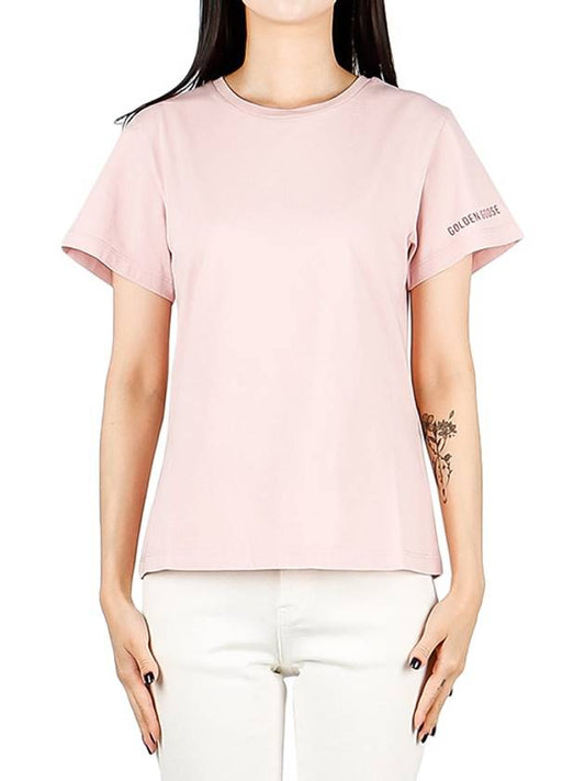 Women's Ania Big Graphic Back Print Short Sleeve T-Shirt Pink - GOLDEN GOOSE - BALAAN.