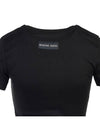 Women s Organic Cotton Rib T Shirt Dress WDR248 BK99 - MARINE SERRE - BALAAN 5
