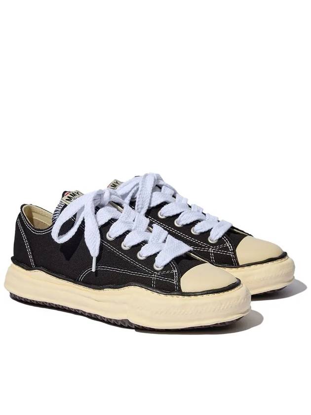 23FW Peterson OG sole canvas low-top sneakers A09FW733 BLACK - MIHARA YASUHIRO - BALAAN 1