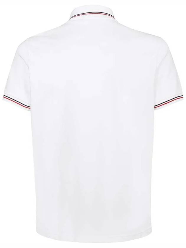 logo patch short sleeve PK shirt white - MONCLER - BALAAN 3