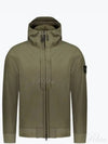 Soft Shell RE Dye Technology Hooded Jacket Khaki - STONE ISLAND - BALAAN 2