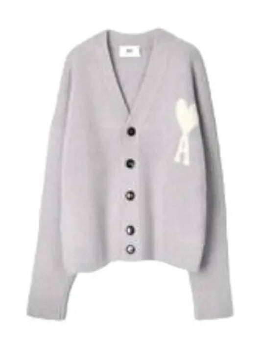 Oversized de Coeur cardigan for women - AMI - BALAAN 1