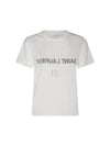 Reverse Short Sleeve T-Shirt Nature Et Noir - SAINT LAURENT - BALAAN 2