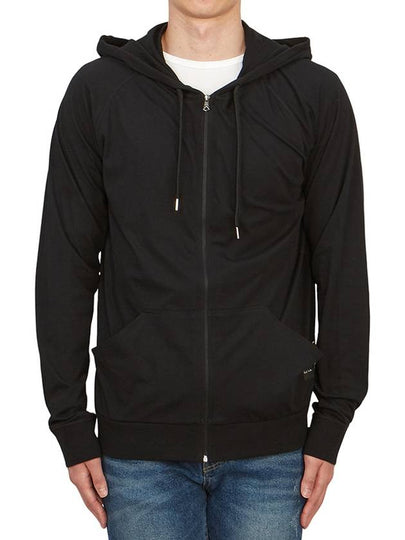 Cotton Jersey Zip Lounge Hoodie Black - PAUL SMITH - BALAAN 2