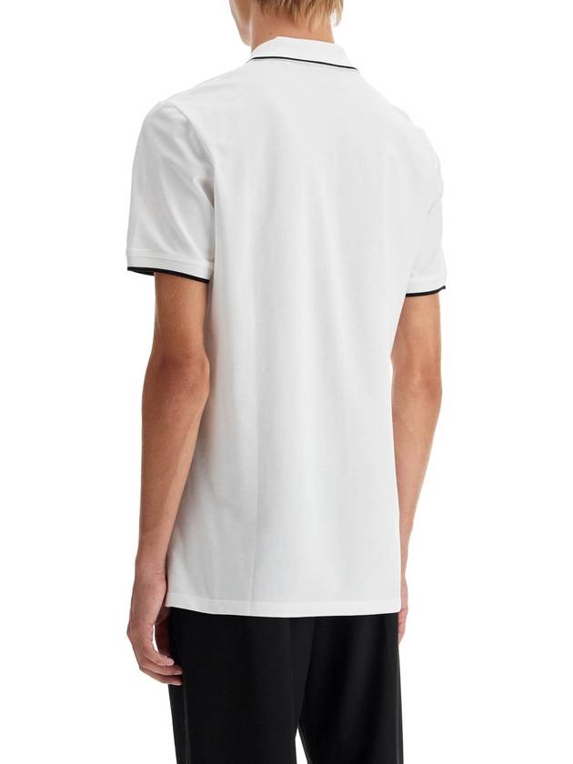 Chest Logo Print Short Sleeve Polo Shirt White - HUGO BOSS - BALAAN 4