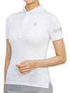 Women's Golf Picket Logo Short Sleeve PK Shirt White - HYDROGEN - BALAAN 6