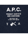 Mike Logo Short Sleeve T-shirt Navy - A.P.C. - BALAAN 5