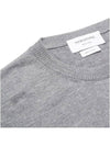 4 Bar Stripe Classic Wool Knit Top Light Grey - THOM BROWNE - BALAAN 4