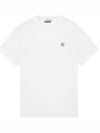 Men's Logo Short Sleeve T-Shirt White - STONE ISLAND - BALAAN 2