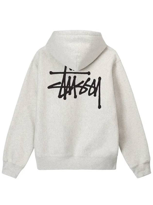 Basic Logo Hoodie Ash Heather - STUSSY - BALAAN 2