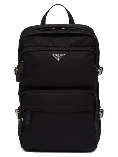 Re-nylon and Saffiano leather backpack black - PRADA - BALAAN 2