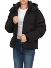 KENT STR2 BLACK Men s Hooded Padded Jacket Regular Fit - MACKAGE - BALAAN 9