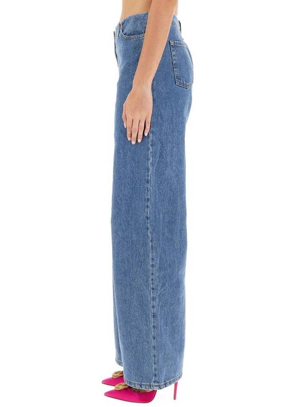 Magda Butrym Ultra Low Waist Wide Leg Jeans - MAGDA BUTRYM - BALAAN 4