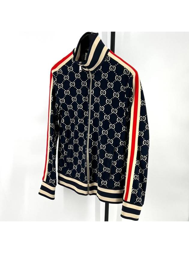 GG jacquard zip up jacket size L - GUCCI - BALAAN 3