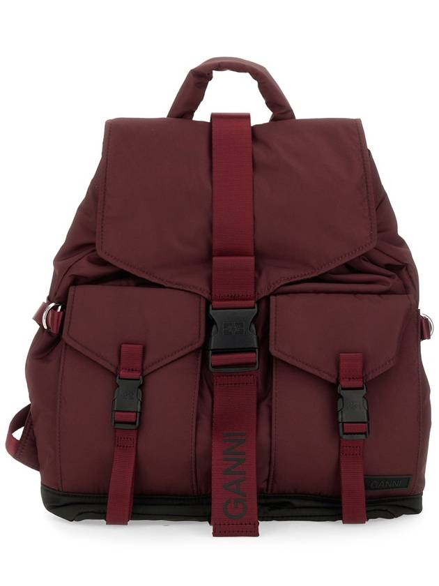 BACKPACK WITH LOGO - GANNI - BALAAN 1