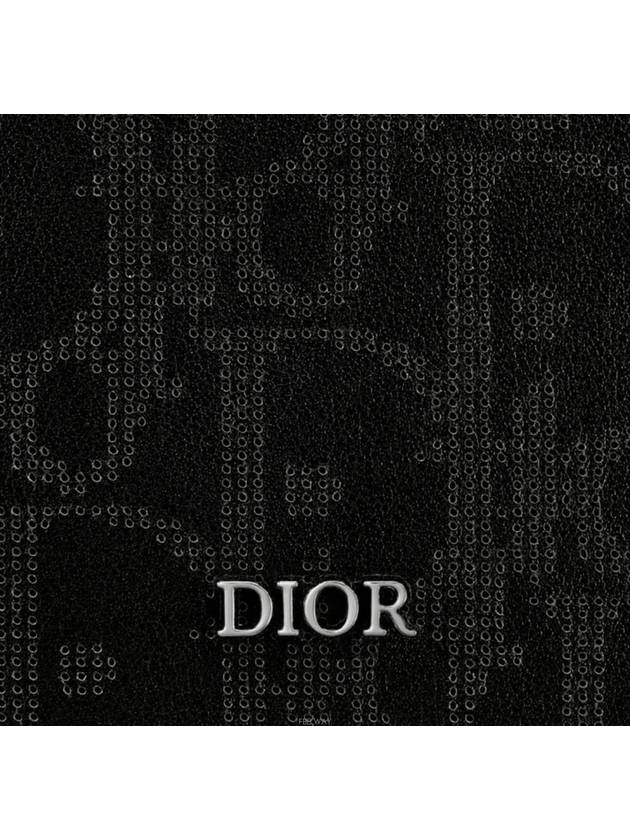 Vertical Oblique Galaxy Calfskin Long Wallet Black - DIOR - BALAAN 5