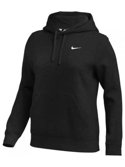 Logo Team Club Pullover Hoodie Black - NIKE - BALAAN 2