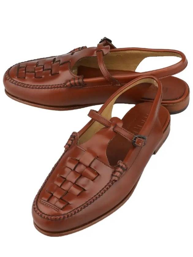 Rocketa slingback T-bar loafer tan - HEREU - BALAAN.