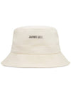 Le bob Gadjo Bucket Hat Offwhite - JACQUEMUS - BALAAN 1