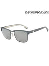 Eyewear Square Metal Sunglasses Grey - EMPORIO ARMANI - BALAAN 2