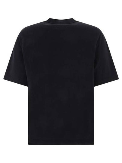 Equestrian Knight Patch Cotton Short Sleeve T-Shirt Black - BURBERRY - BALAAN 2