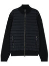 Padded Cotton Zip-up Jacket Black - MONCLER - BALAAN 4