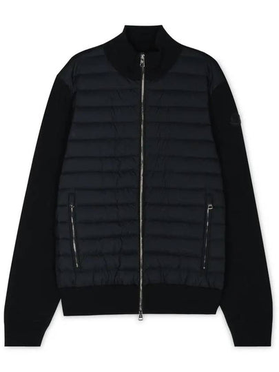 Padded Cotton Zip-up Jacket Black - MONCLER - BALAAN 2