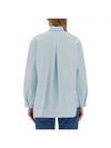 Rosie Overfit Long Sleeve Shirt Light Blue - A.P.C. - BALAAN 4