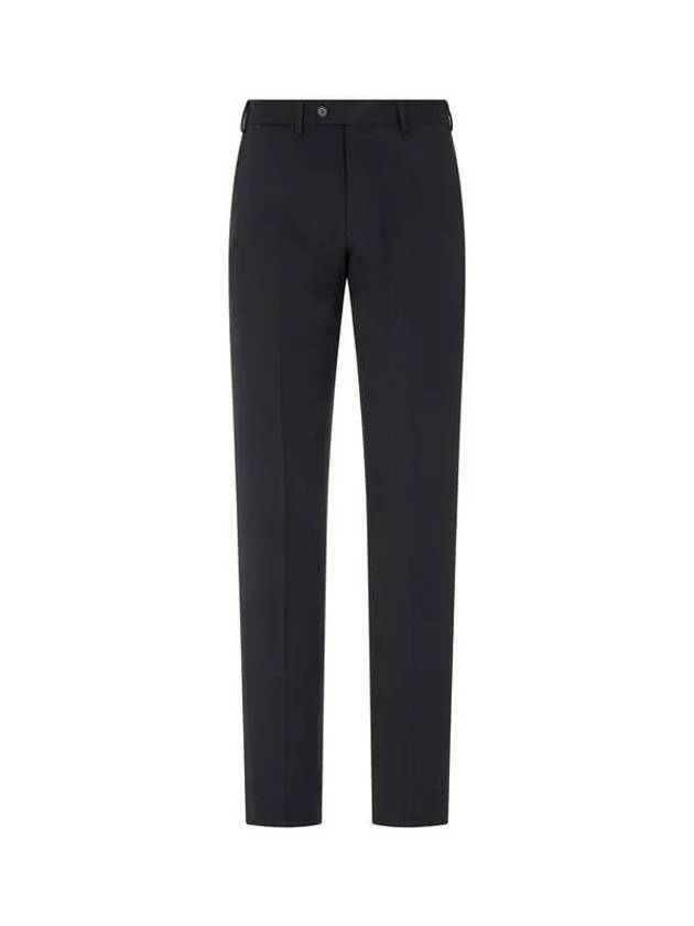 Men s Solid Wool Criss Pants Navy - EMPORIO ARMANI - BALAAN 1