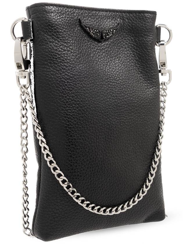 Zadig & Voltaire ‘Rock’ Phone Holder On Chain, Women's, Black - ZADIG & VOLTAIRE - BALAAN 4