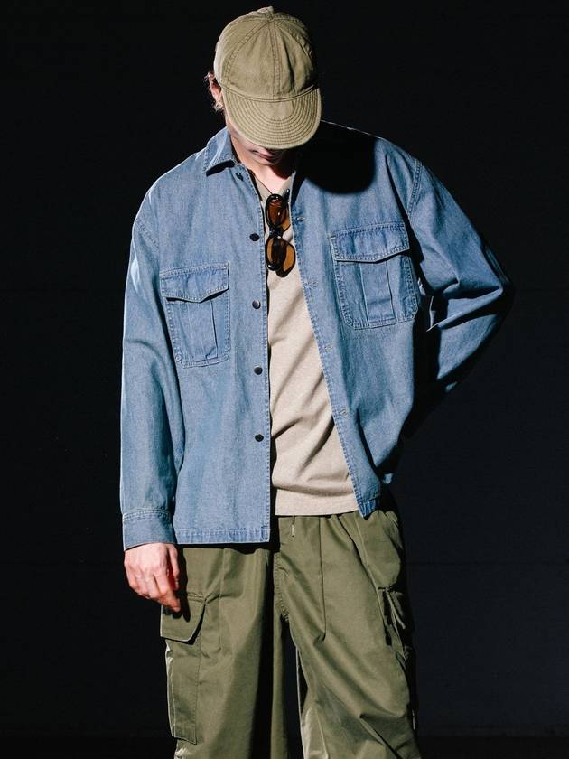 DENIM SHIRTS JACKET : BLUE - BIG UNION - BALAAN 1